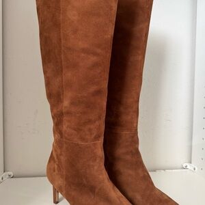 Veronica Beard Suede Knee High Boots